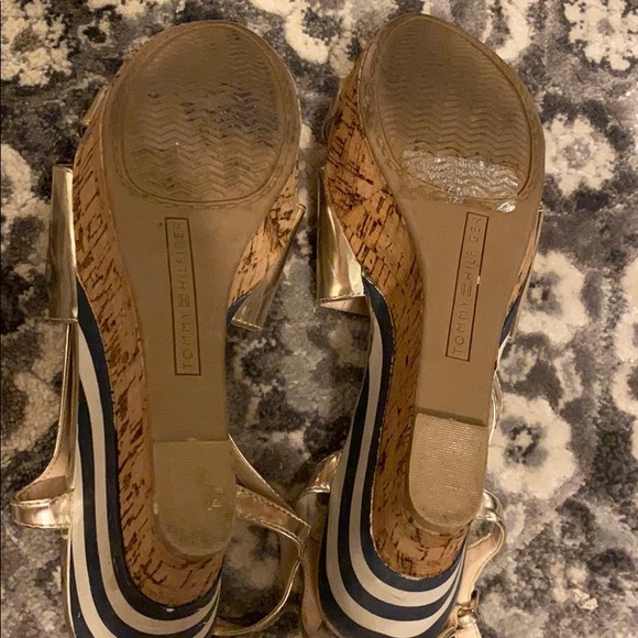 Tommy Hilfiger platform cork wedge sandals - Picture 5 of 7